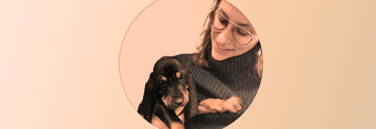 Henriette Greiner mit Hund